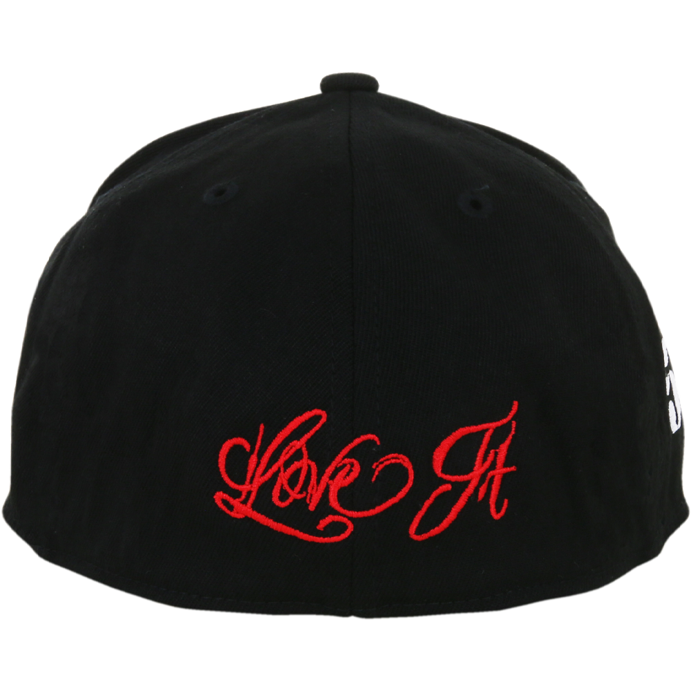 5% LOVE IT KILL IT, BLACK HAT WITH RED LETTERING - Image 3