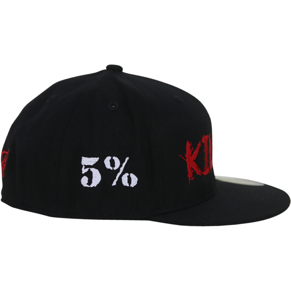 5% LOVE IT KILL IT, BLACK HAT WITH RED LETTERING - Image 4